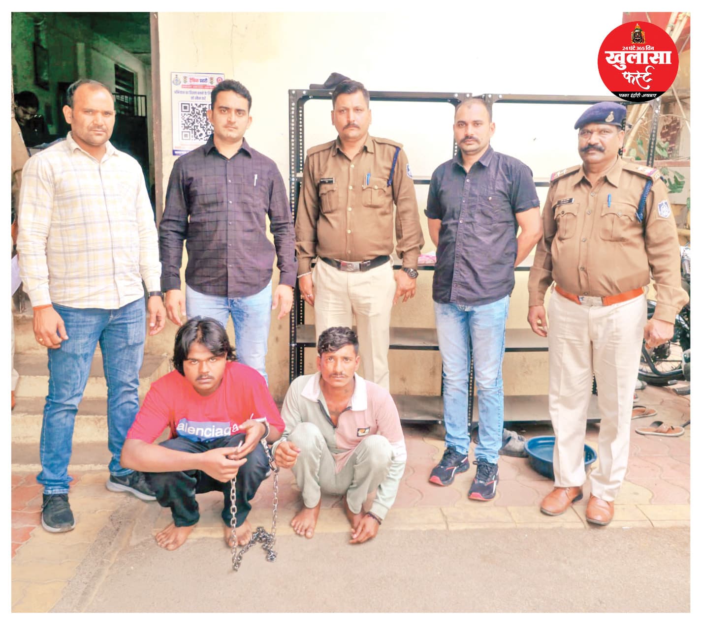 जिलाबदर बदमाश प्रिंस और लक्कू पिस्टल सहित धराए