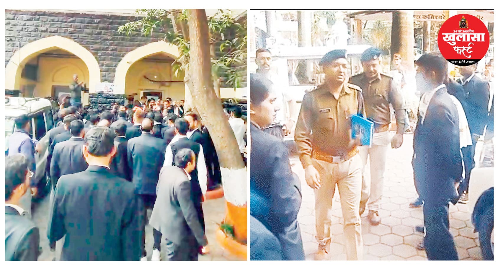 वकीलों की एकता के आगे झुकी पुलिस
