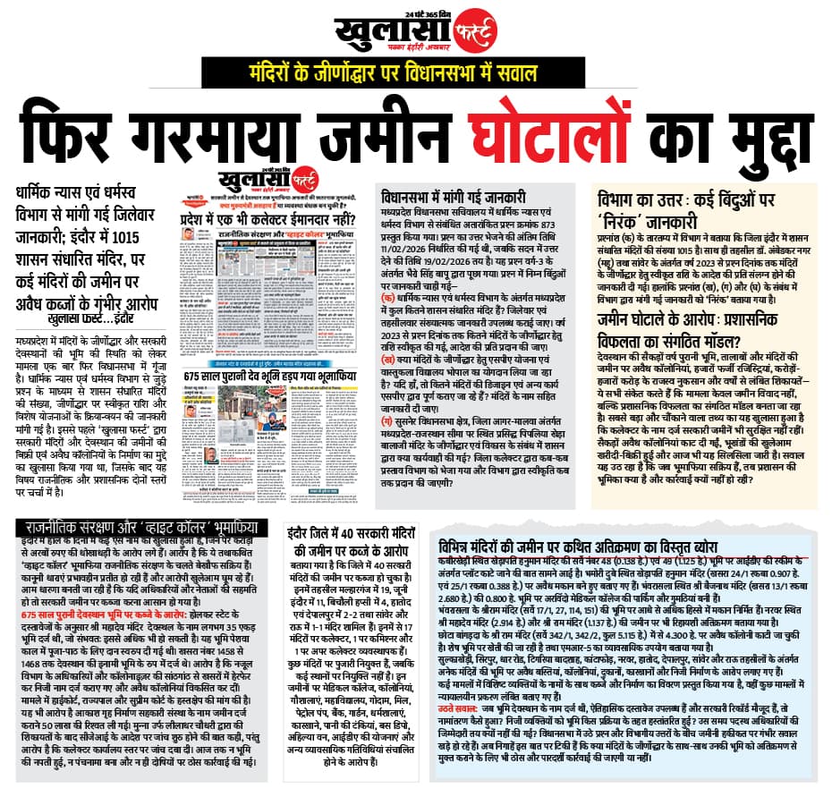 फिर गरमाया जमीन घोटालों का मुद्दा
