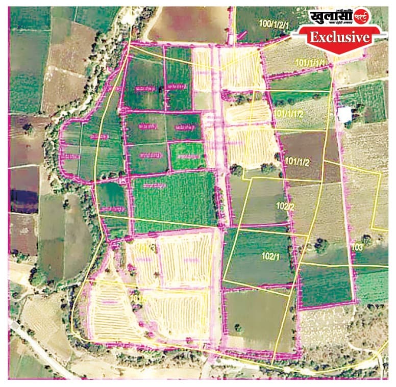कॉलोनी का रास्ता बनाने के लिए किसान की 6 एकड़ जमीन पर कब्जा