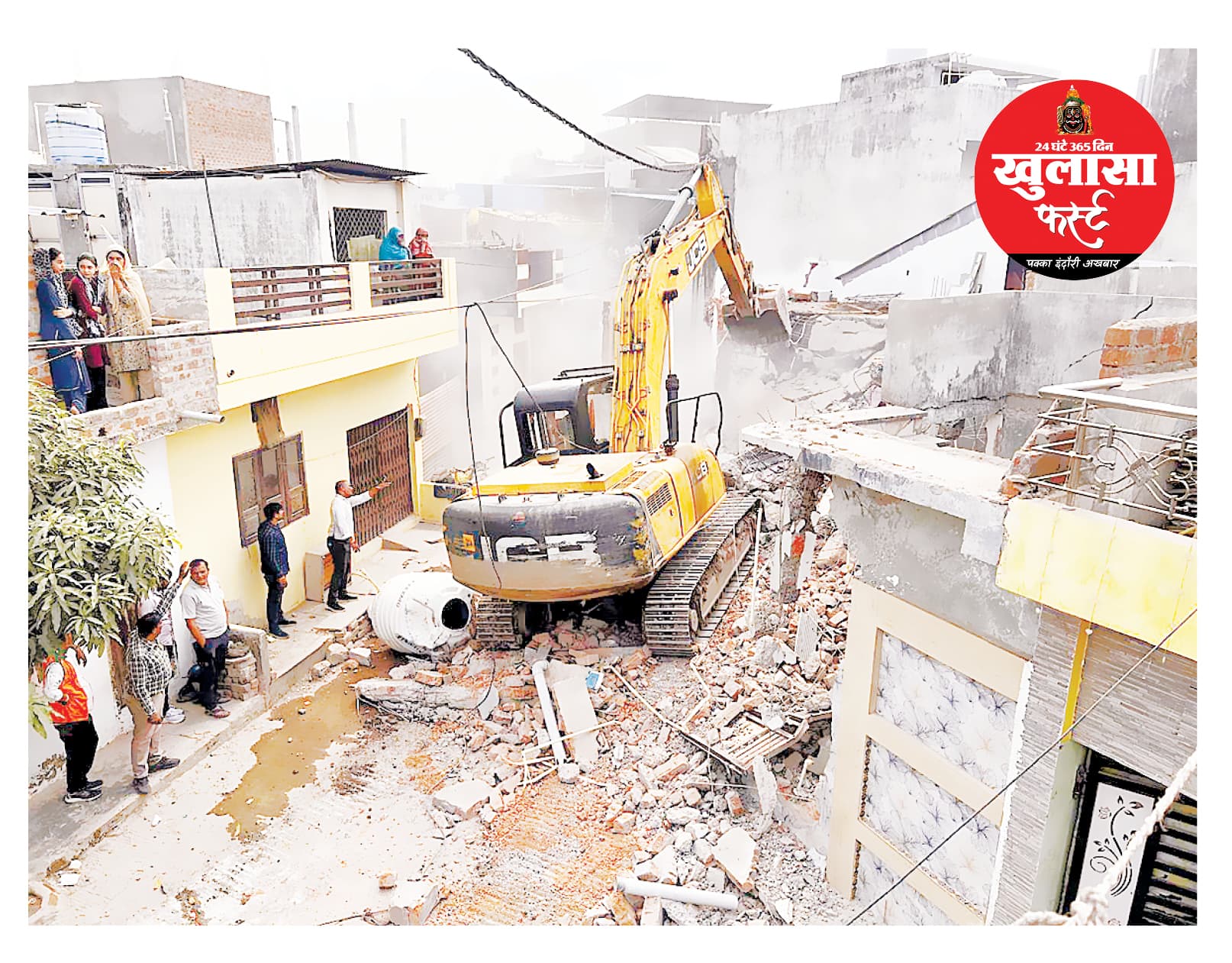 प्रशासन ने खजराना क्षेत्र में अतिक्रमण पर की बड़ी कार्रवाई