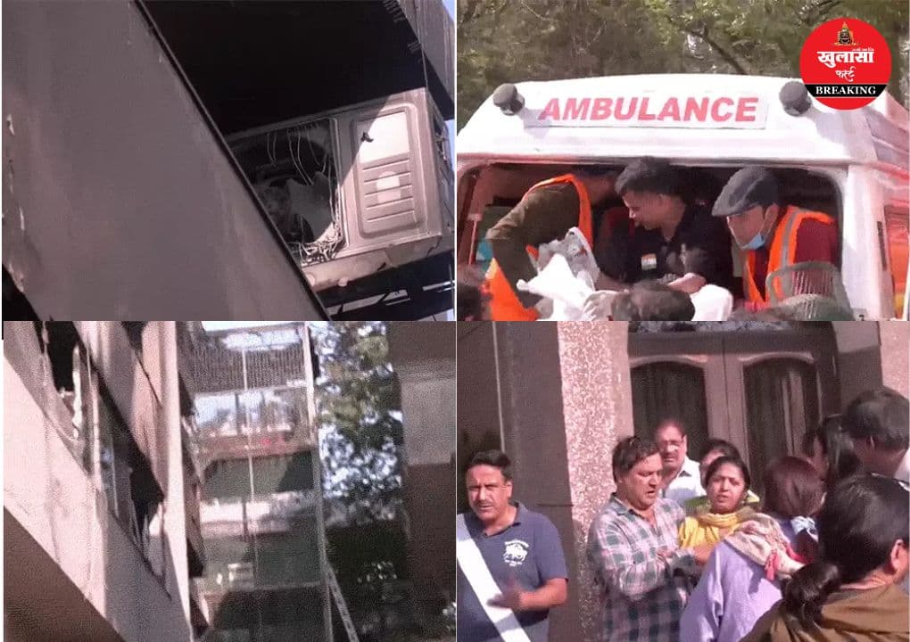 बहुमंजिला इमारत में भीषण अग्निकांड