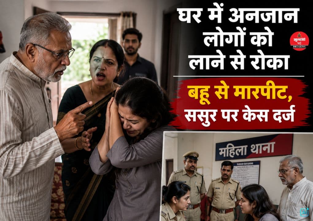 नशे में अनजान लोगों को घर में लाता था ससुर