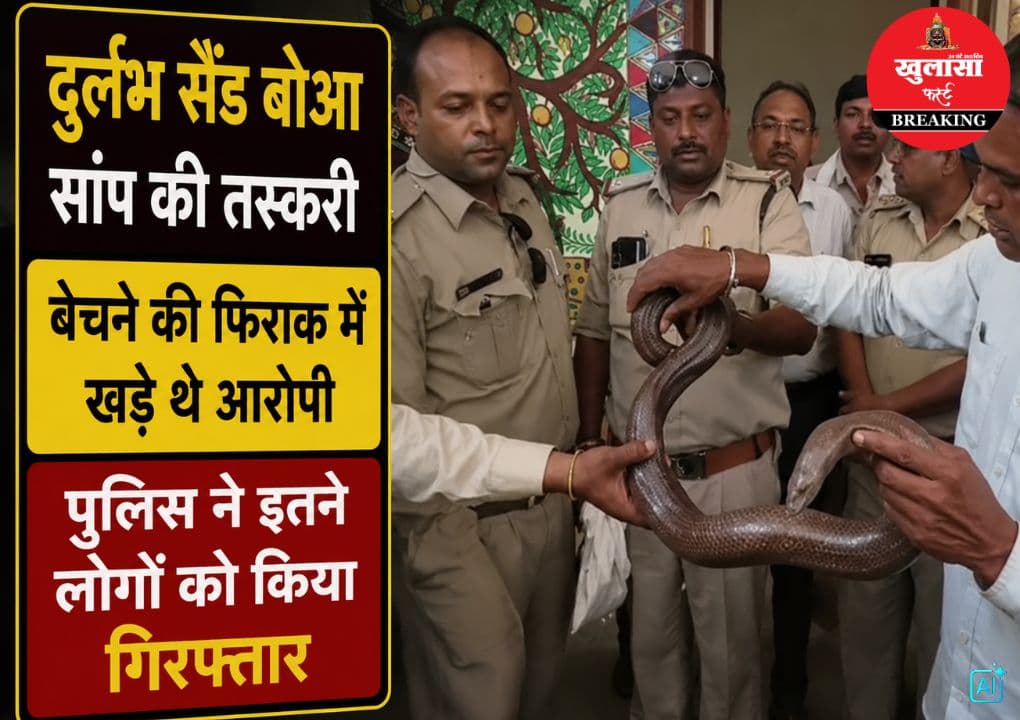 दुर्लभ सांप की तस्करी का खुलासा