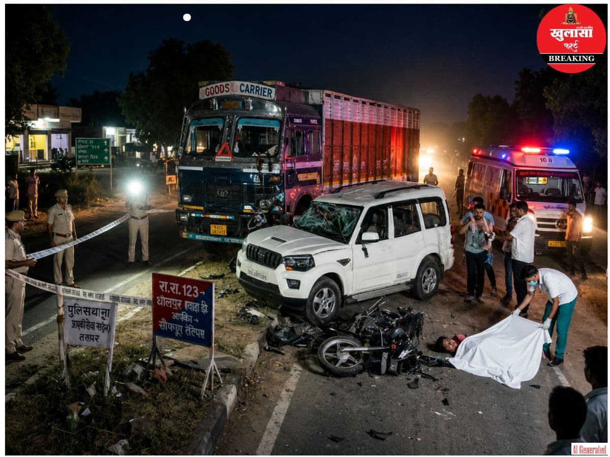 मंदिर से दर्शन कर लौट रहे श्रद्धालुओं को ट्रेलर ने कुचला