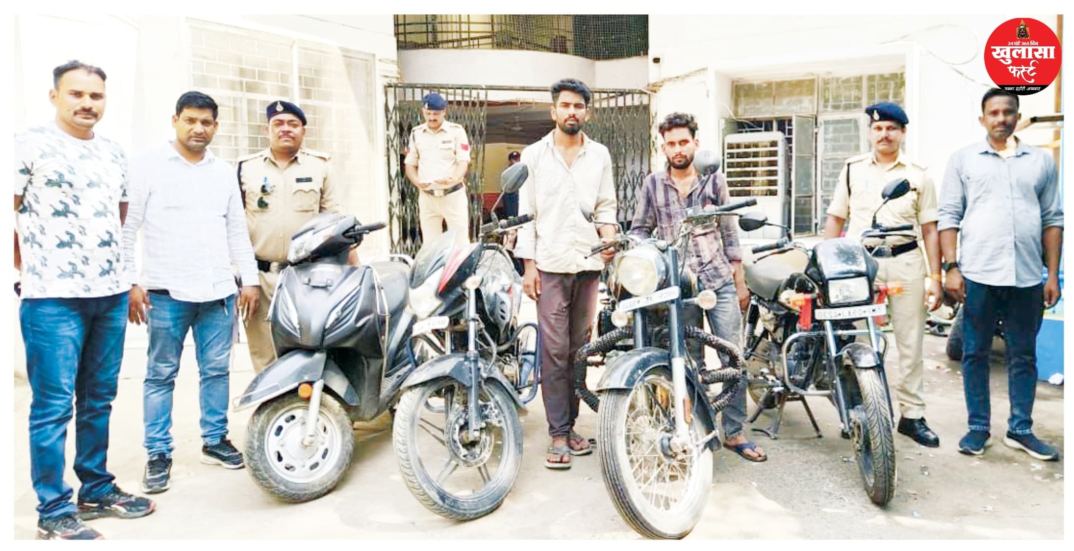 चंदन नगर पुलिस ने दबोचे दो वाहन चोर