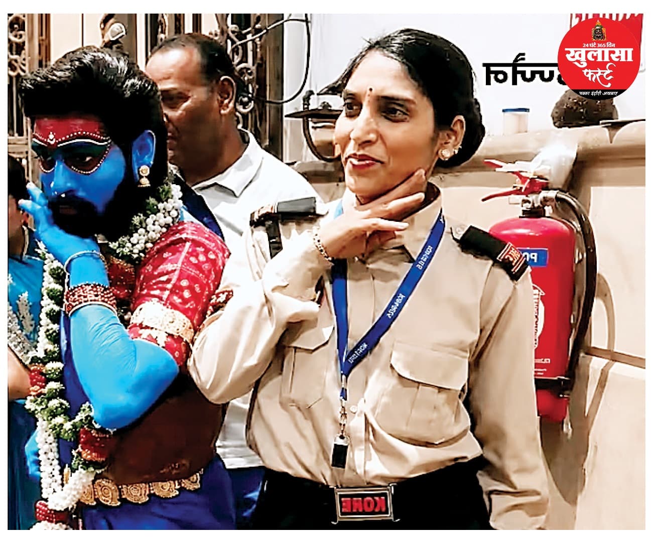 महाकाल मंदिर में ‘पुष्पा’ गेटअप में घुसा युवक