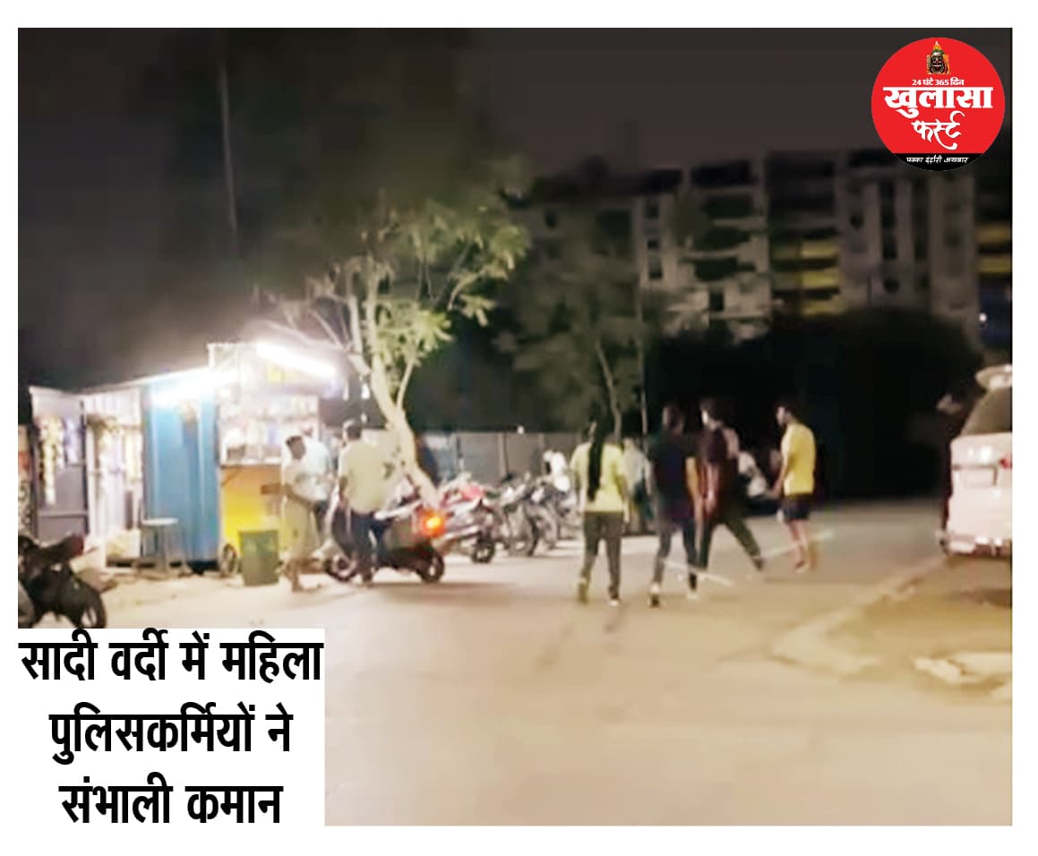नाइट सीक्रेट अभियान में देर रात सड़कों पर उतरी पुलिस