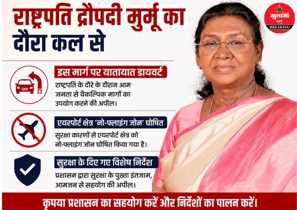 महामहिम का पांच दिवसीय दौरा कल से