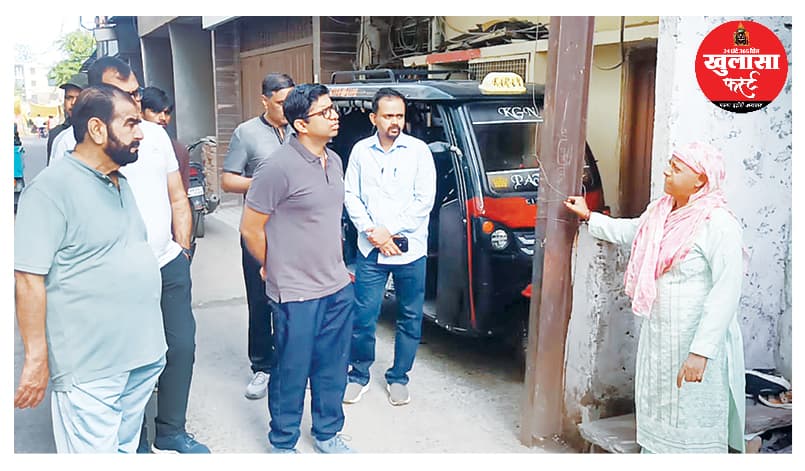 खुदा बख्श और हबीब कॉलोनी में पेयजल व्यवस्था का निरीक्षण
