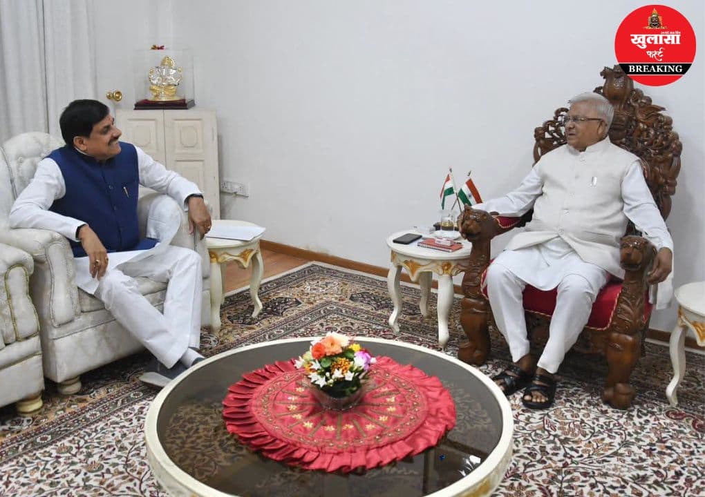 राज्यपाल से मिले मुख्यमंत्री