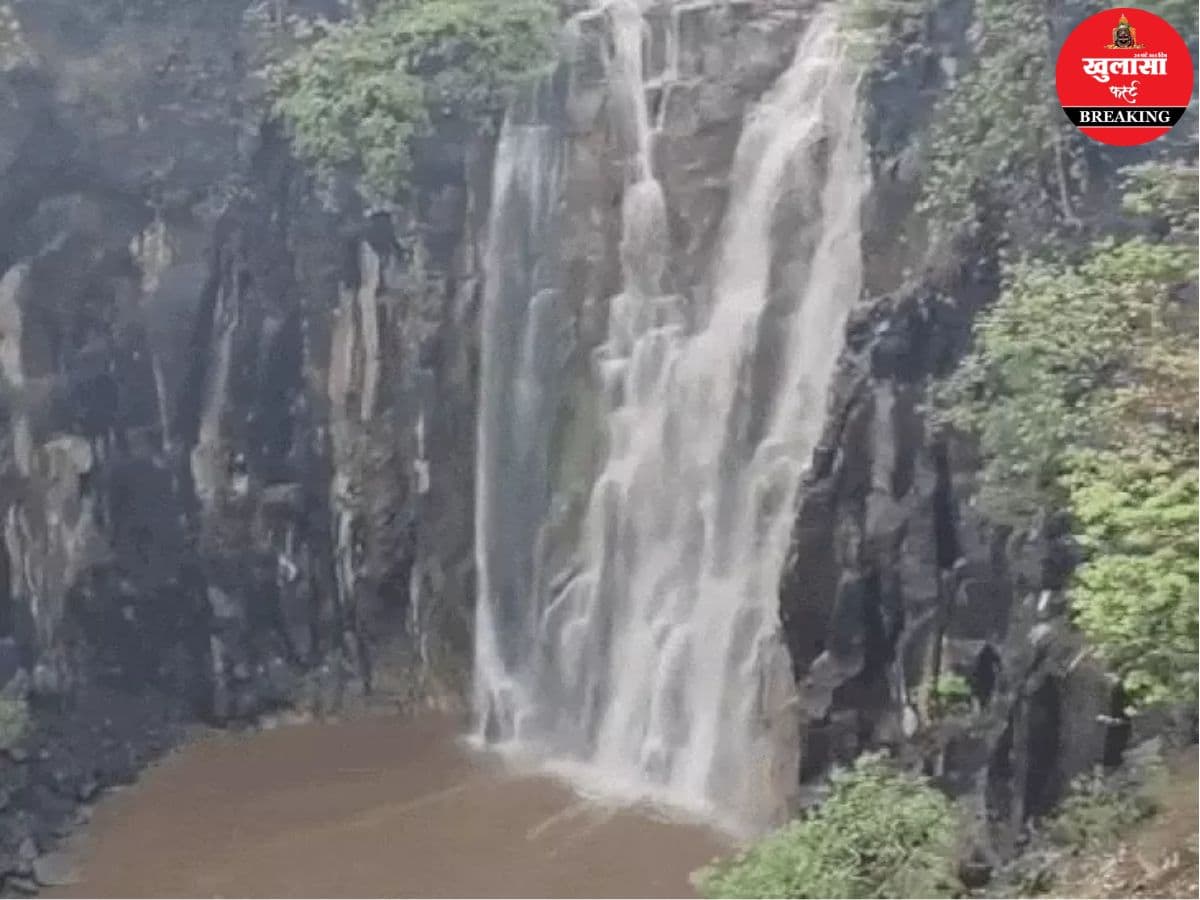 बारिश से फिर जीवंत हुआ झरना