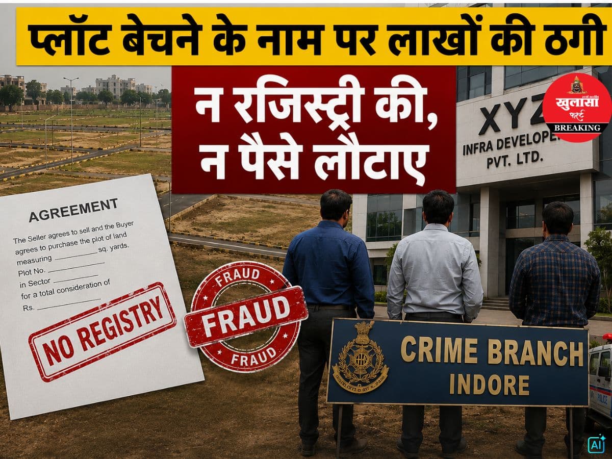 प्लॉट बेचने के नाम पर लाखों की ठगी