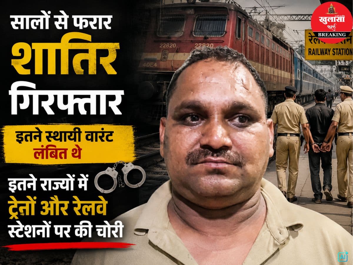 सालों से फरार शातिर गिरफ्तार