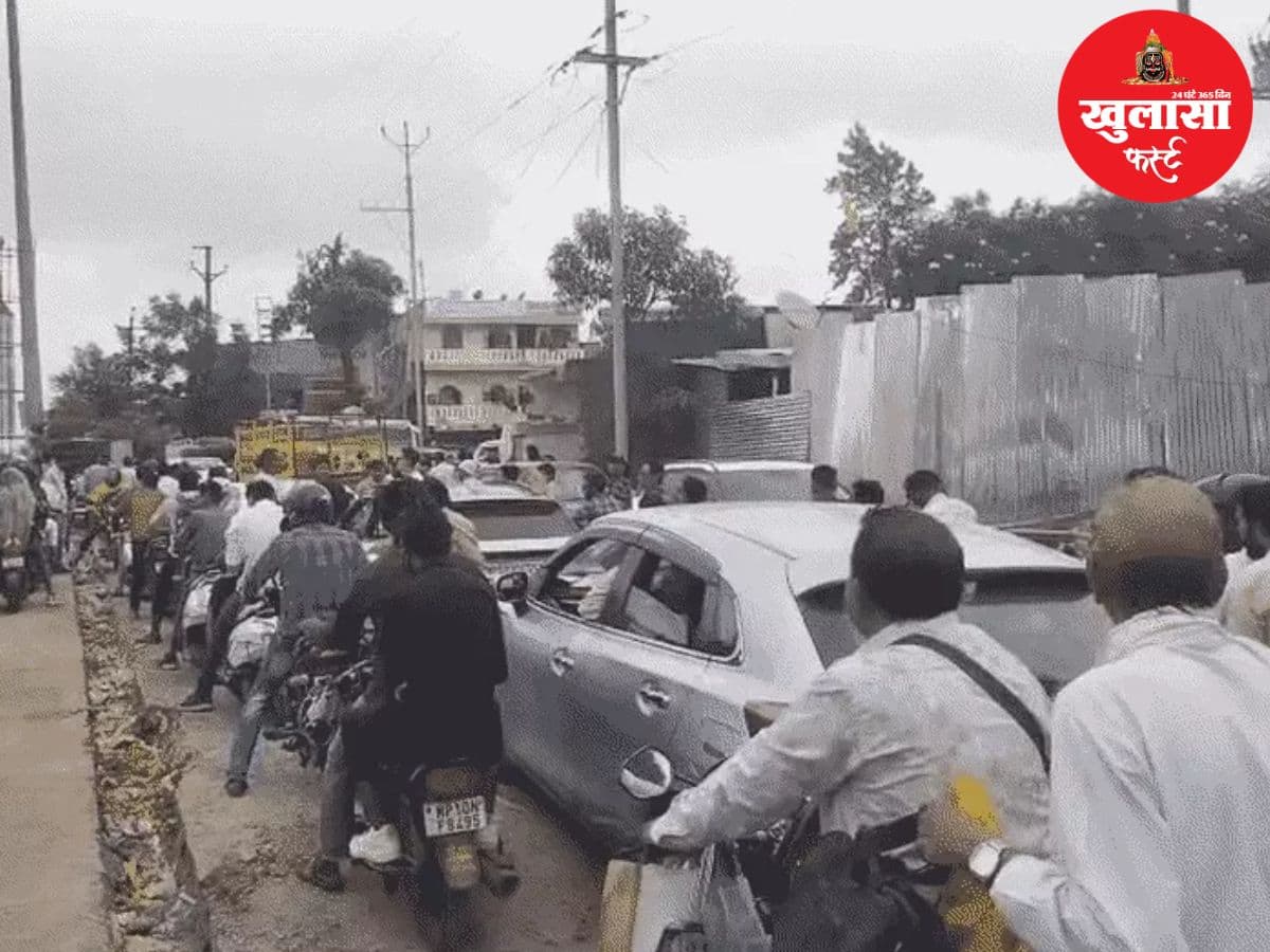 इस मार्ग पर डेढ़ घंटे तक रेंगता रहा ट्रैफिक