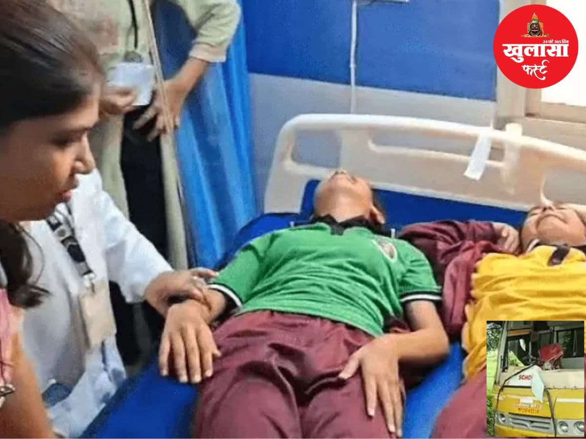 स्टीयरिंग फेल होने पर पेड़ से टकराई स्कूली बस