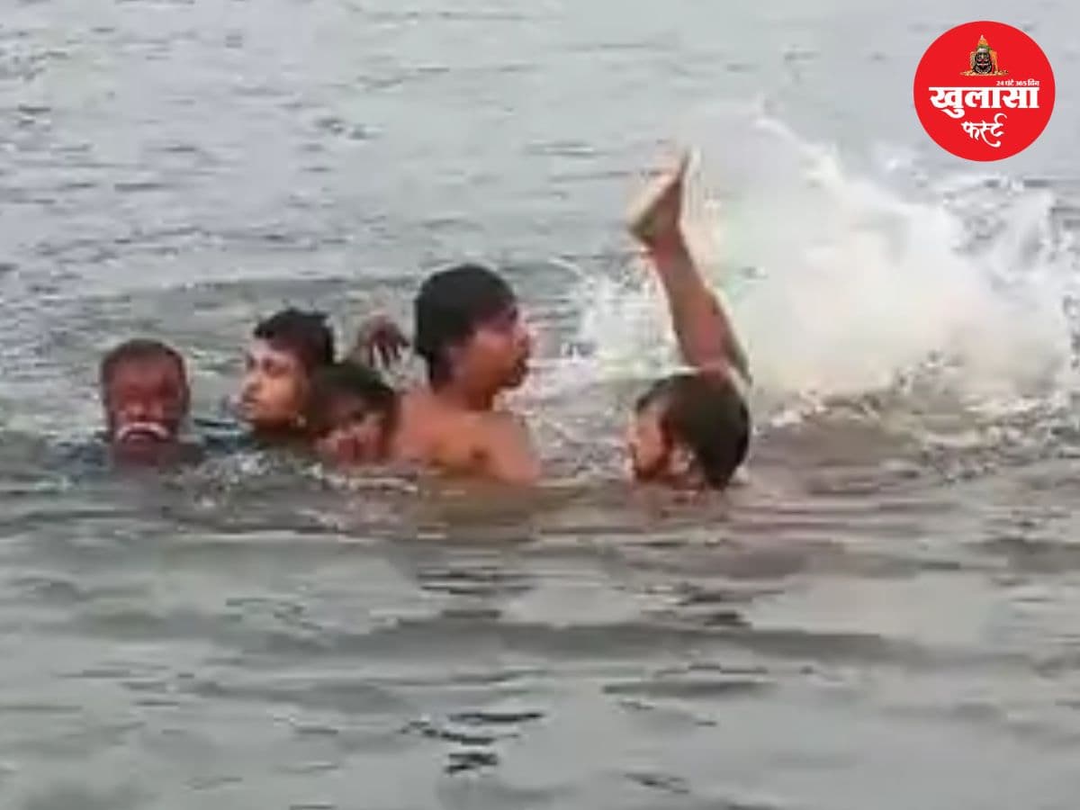 नर्मदा में डूबे तीन युवक
