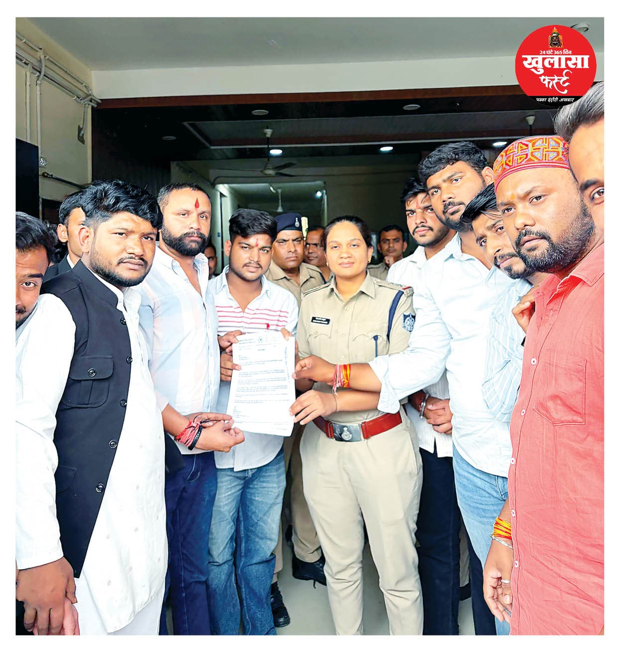 तक्षशिला कैंपस में विवाद को लेकर एनएसयूआई ने थाने में दिया ज्ञापन