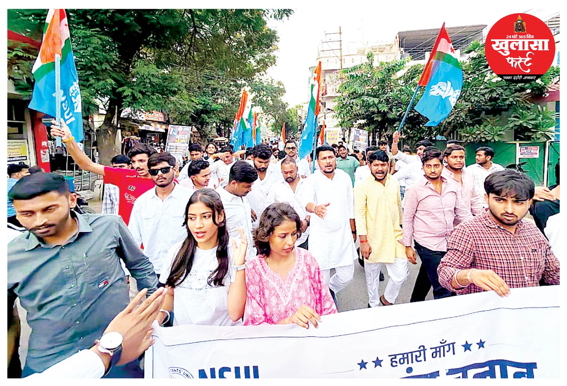 छात्रसंघ चुनाव प्रत्यक्ष प्रणाली से कराने की मांग