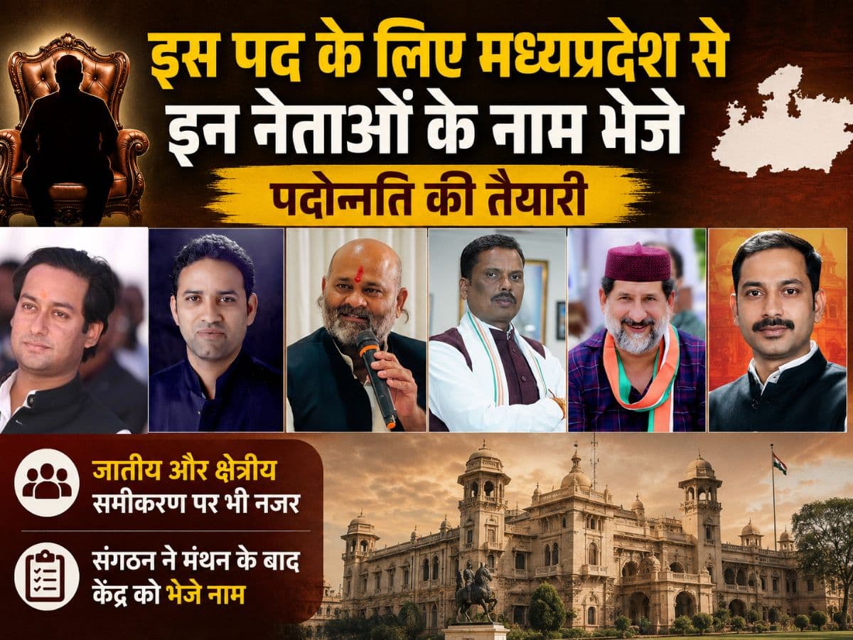 इस पद के लिए मध्यप्रदेश से इन नेताओं के नाम भेजे