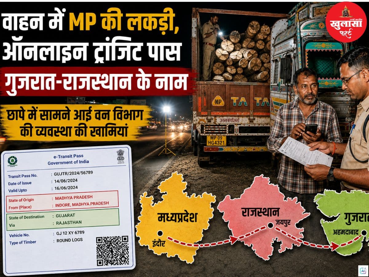 वाहन में एमपी की लकड़ी