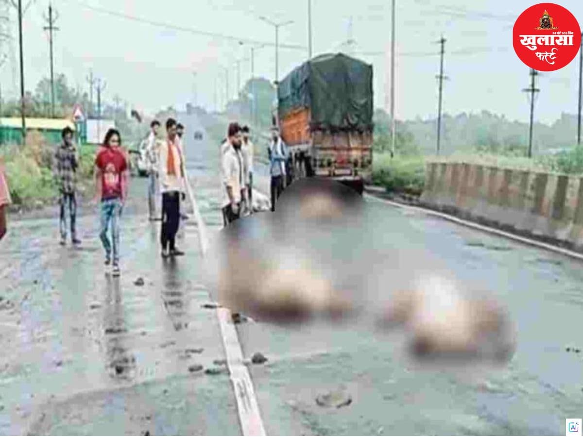 तेज रफ्तार ट्रक ने 11 गोवंश को कुचला