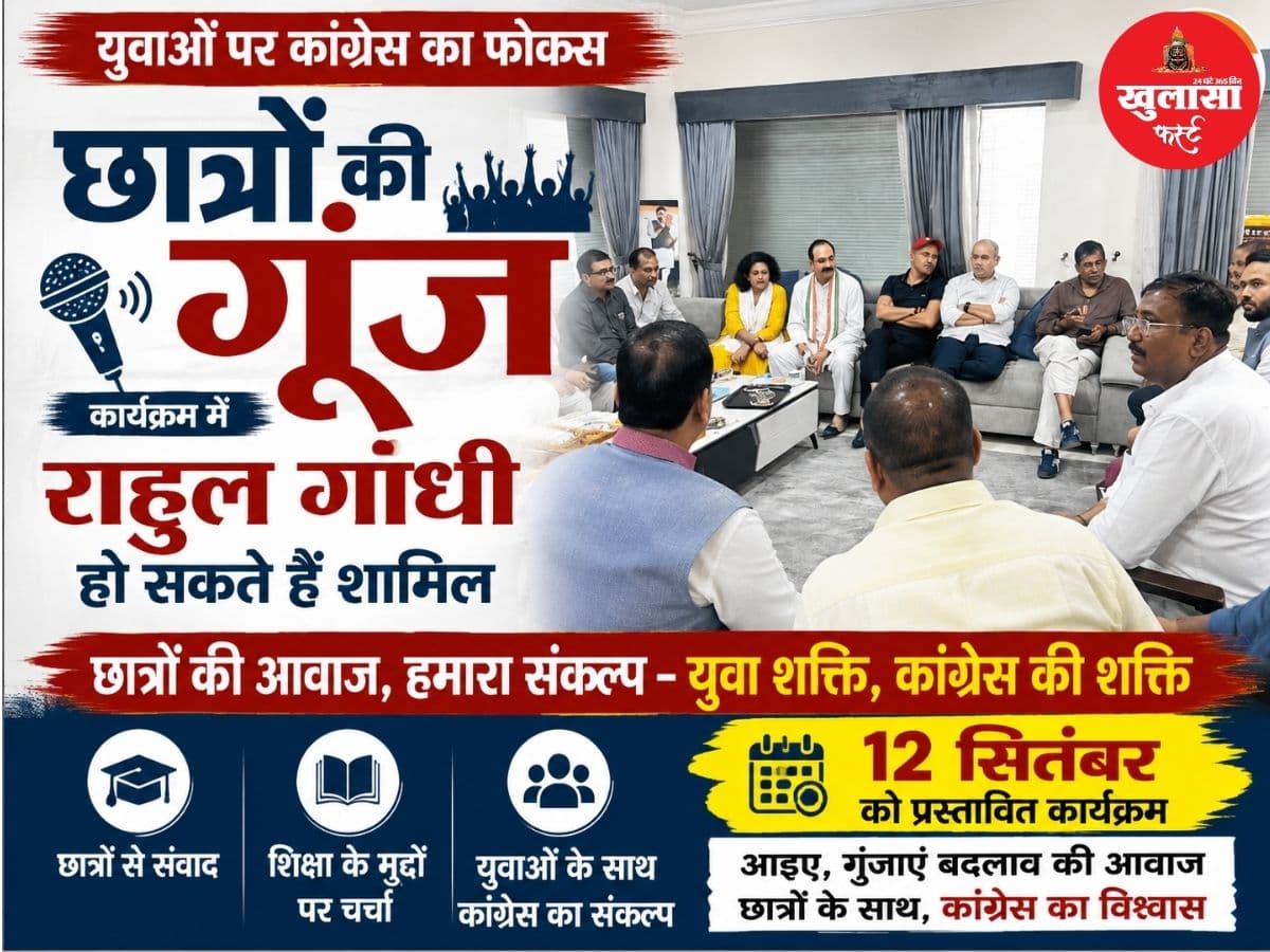 युवाओं पर कांग्रेस का फोकस