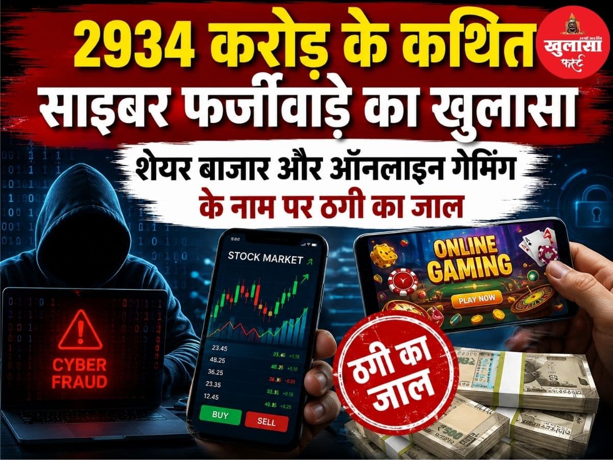 2934 करोड़ के कथित साइबर फर्जीवाड़े का खुलासा