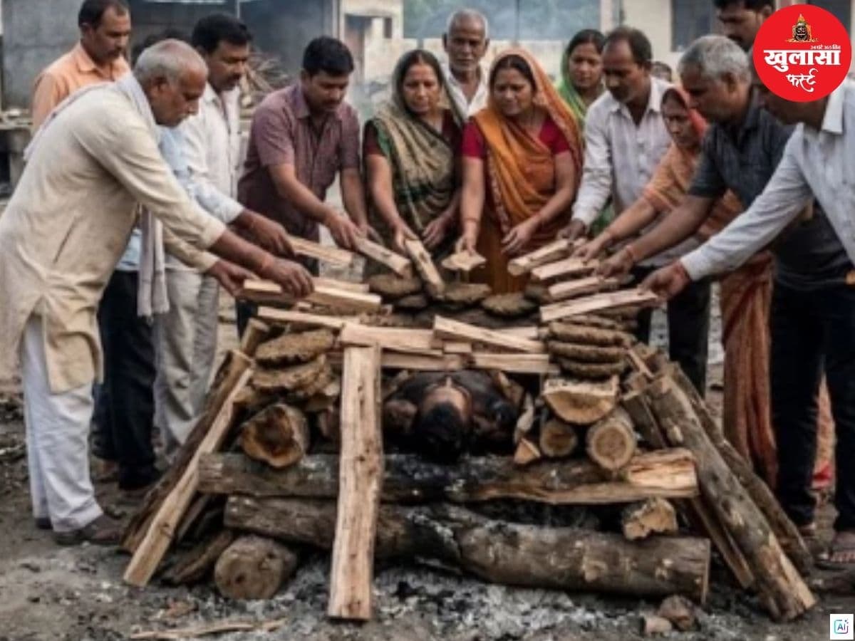श्मशान में अधूरा अंतिम संस्कार