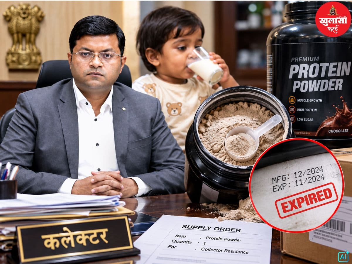 कलेक्टर के बच्चे के लिए मंगाया प्रोटीन पाउडर एक्सपायर्ड निकला