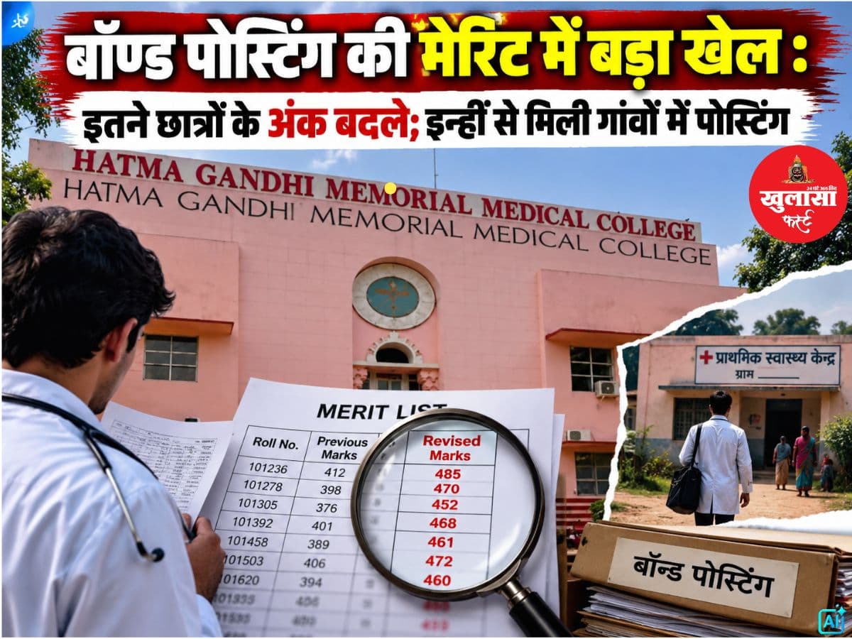 बॉण्ड पोस्टिंग की मेरिट में बड़ा खेल