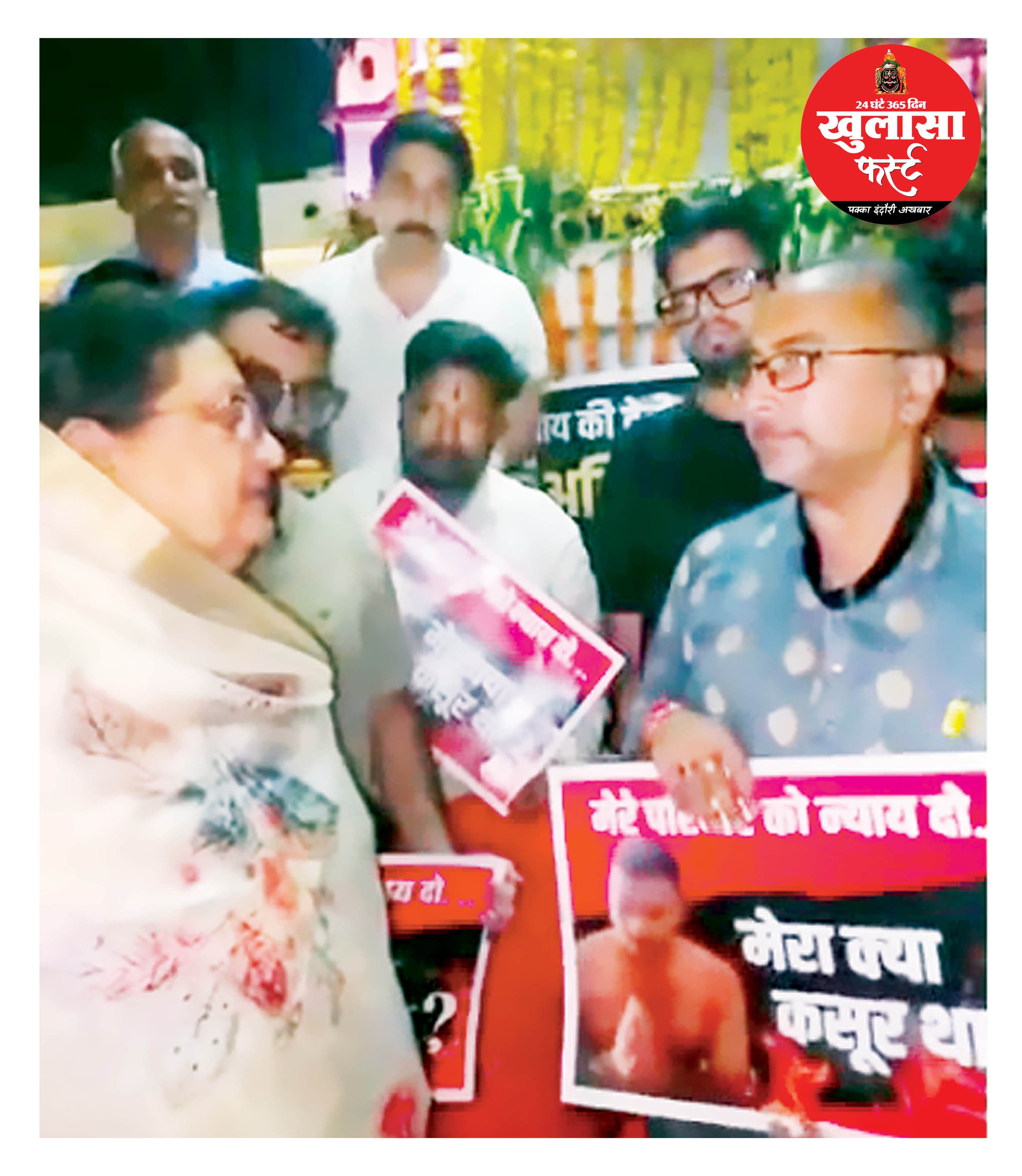 विधायक गौड़ के आश्वासन के बाद पार्षद कमलेश कालरा का धरना हुआ समाप्त
