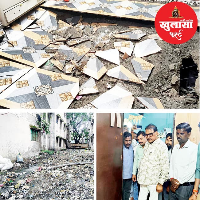गांधी नगर की आइडीए मल्टी में बड़ा हादसा टला, ई- ब्लॉक में धंसी जमीन