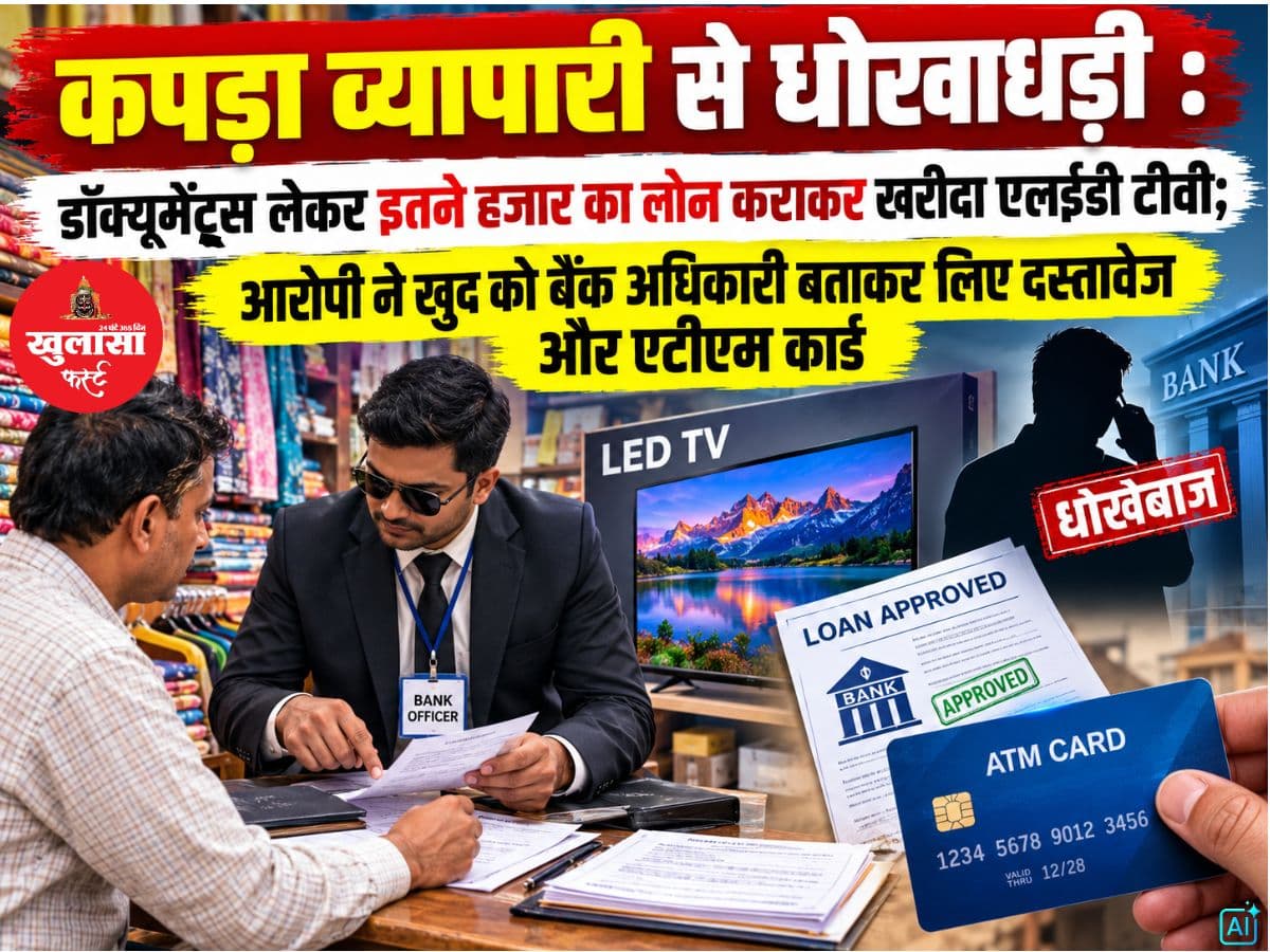 कपड़ा व्यापारी से धोखाधड़ी