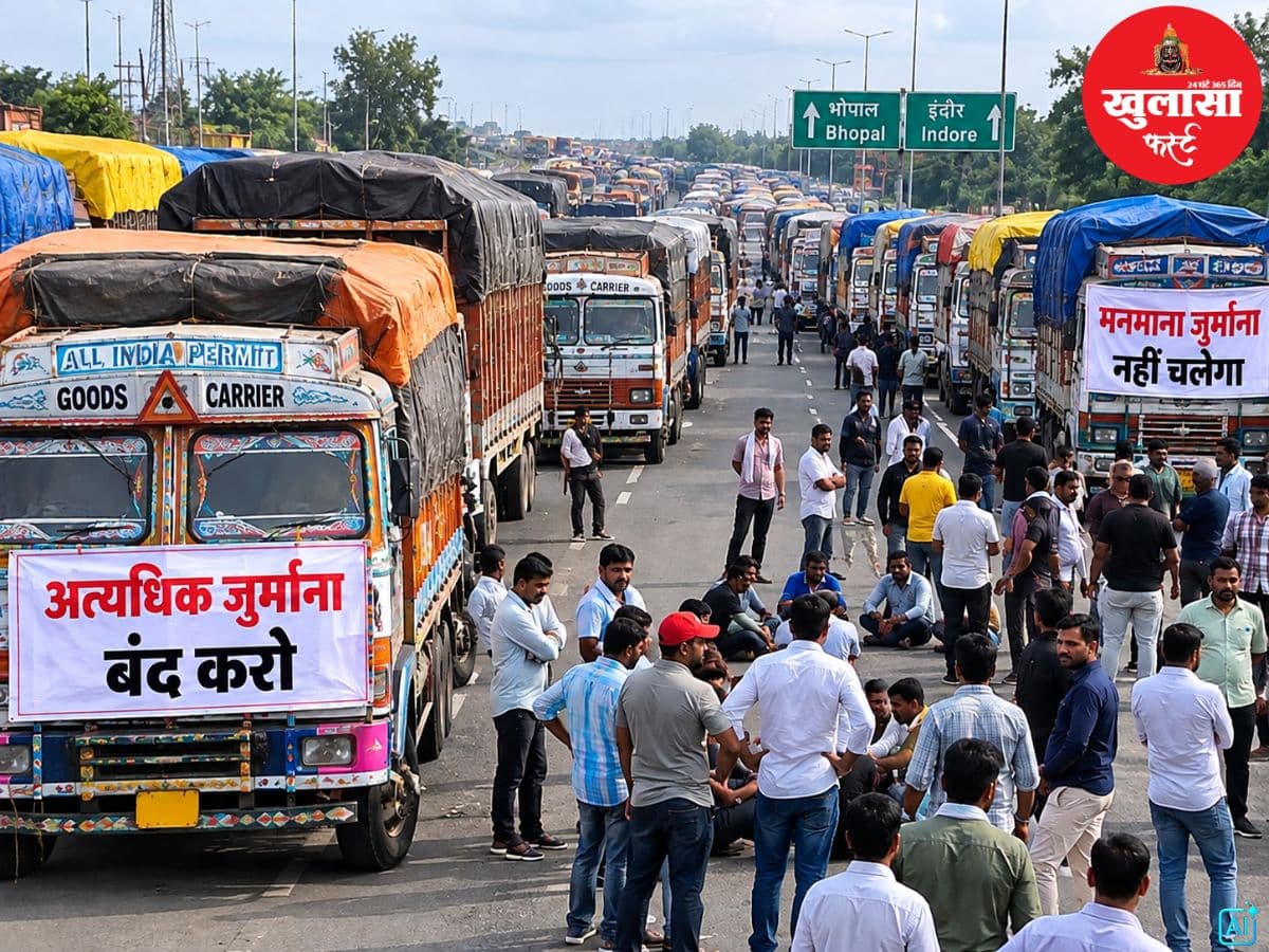 दो हजार ट्रकों के थमे पहिए