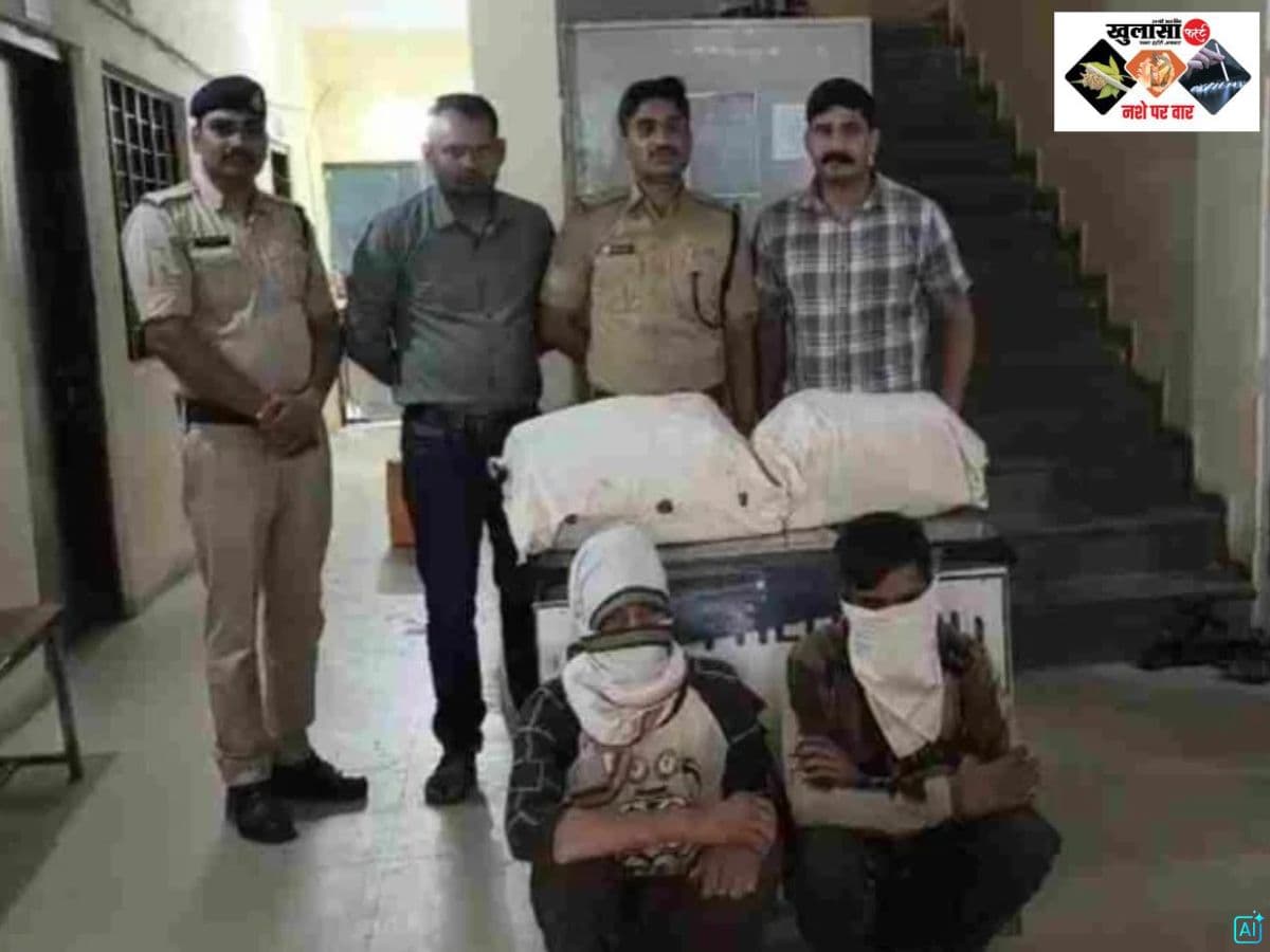 13 किलो गांजा के साथ दो तस्कर गिरफ्तार