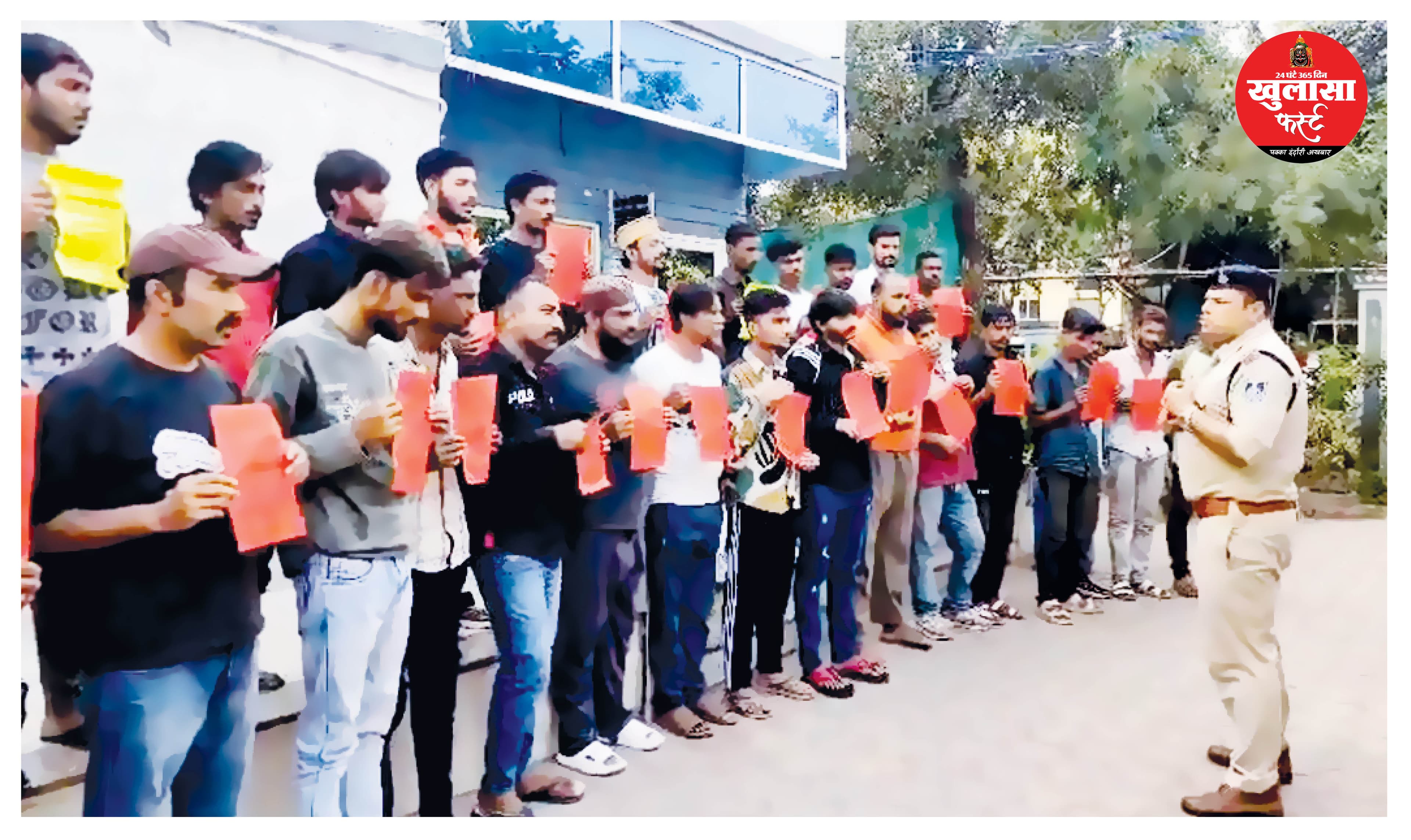 त्योहार से पहले बदमाशों को थाने बुलाकर दी कड़ी हिदायत