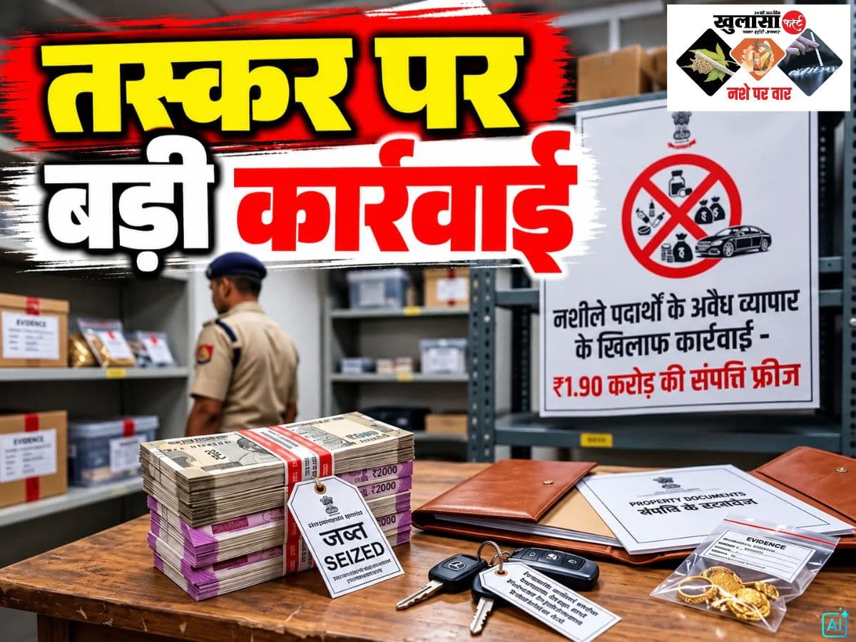 तस्कर पर बड़ी कार्रवाई