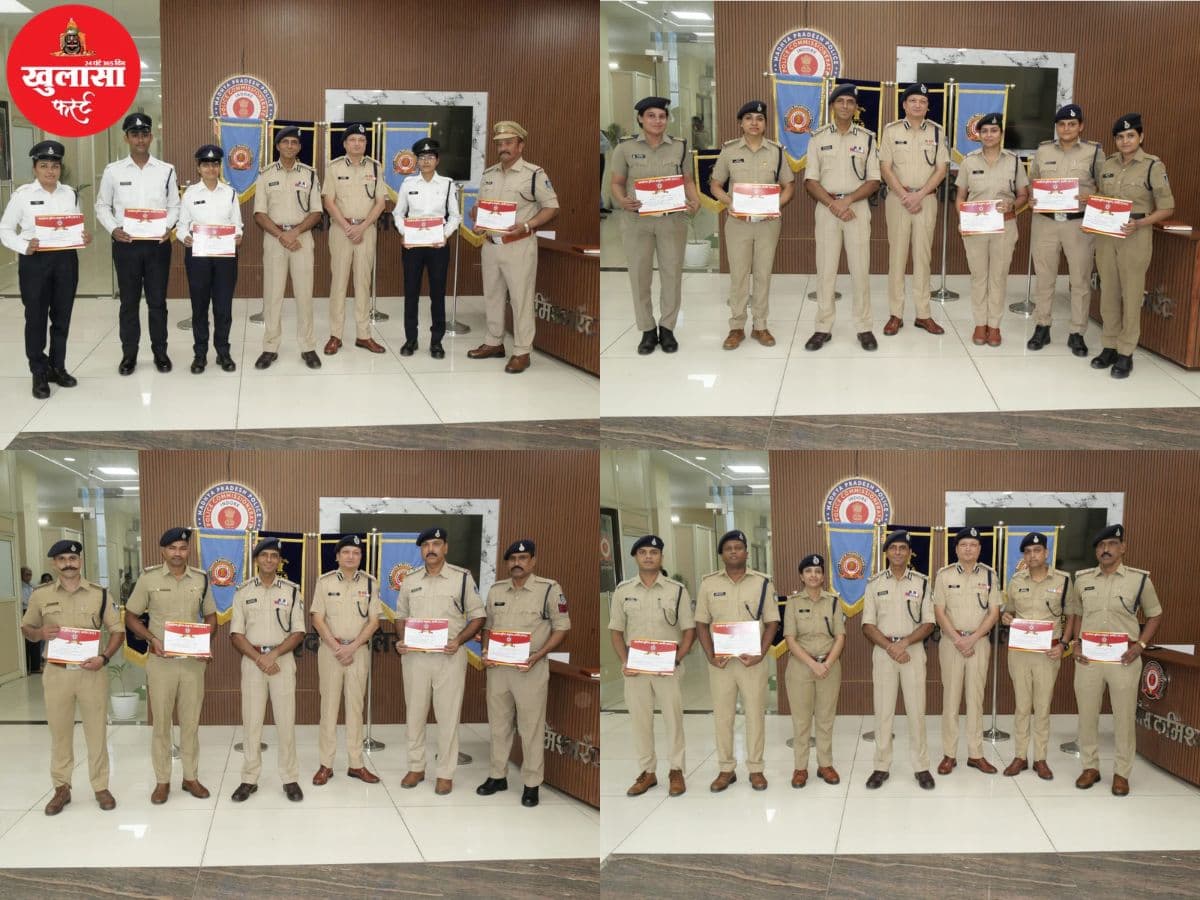 अनंत चतुर्दशी में बेहतर पुलिसिंग करने वाले 20 पुलिसकर्मी सम्मानित