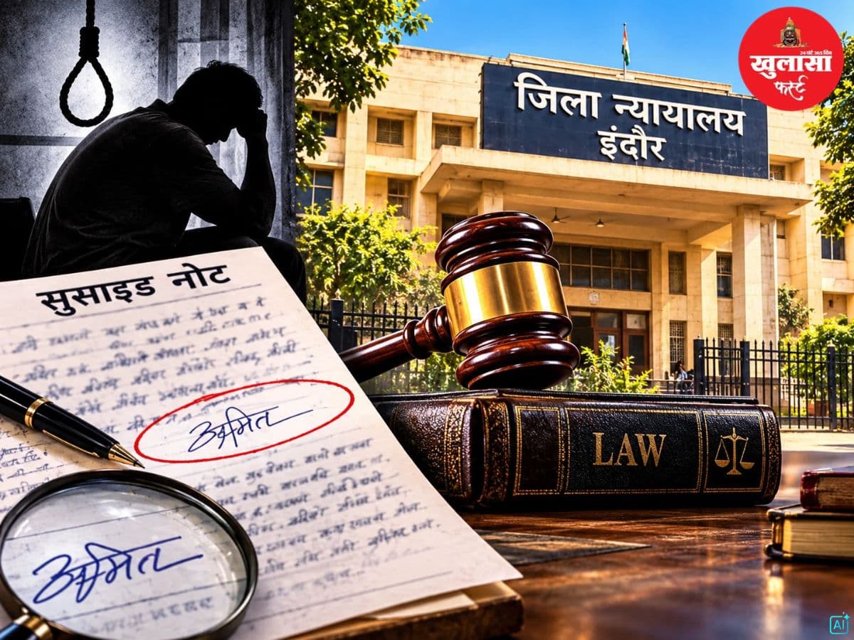 सुसाइड नोट के हस्ताक्षर पर उठे सवाल