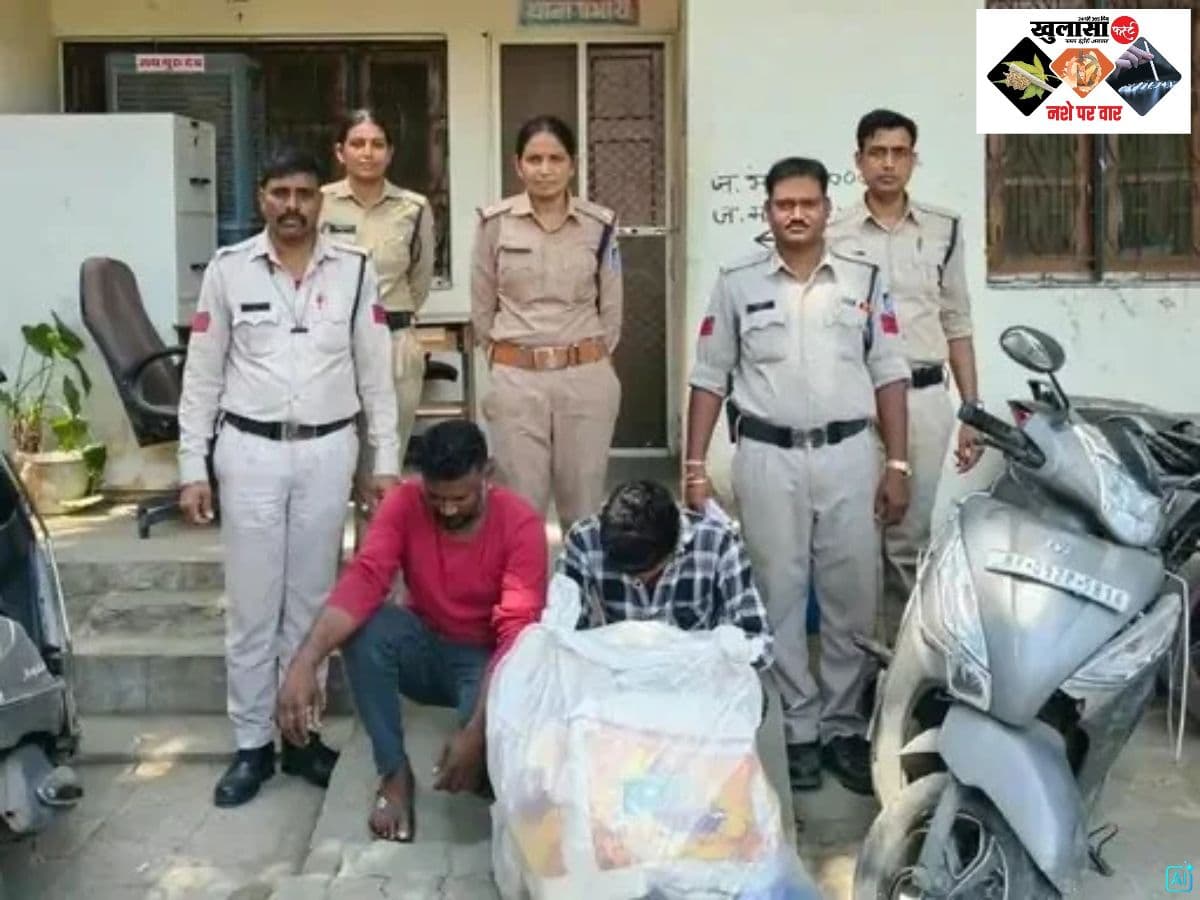 अवैध शराब ले जा रहे दो आरोपी गिरफ्तार
