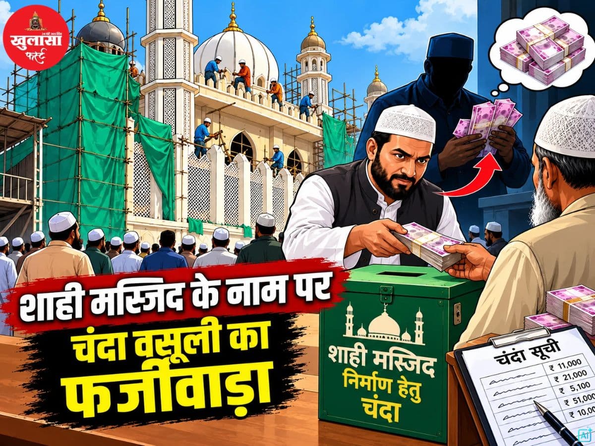 शाही मस्जिद के नाम पर चंदा वसूली का फर्जीवाड़ा