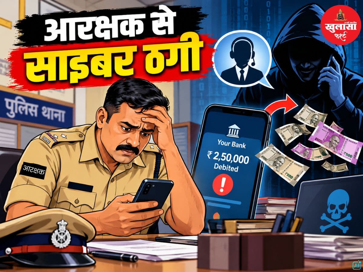 आरक्षक से साइबर ठगी