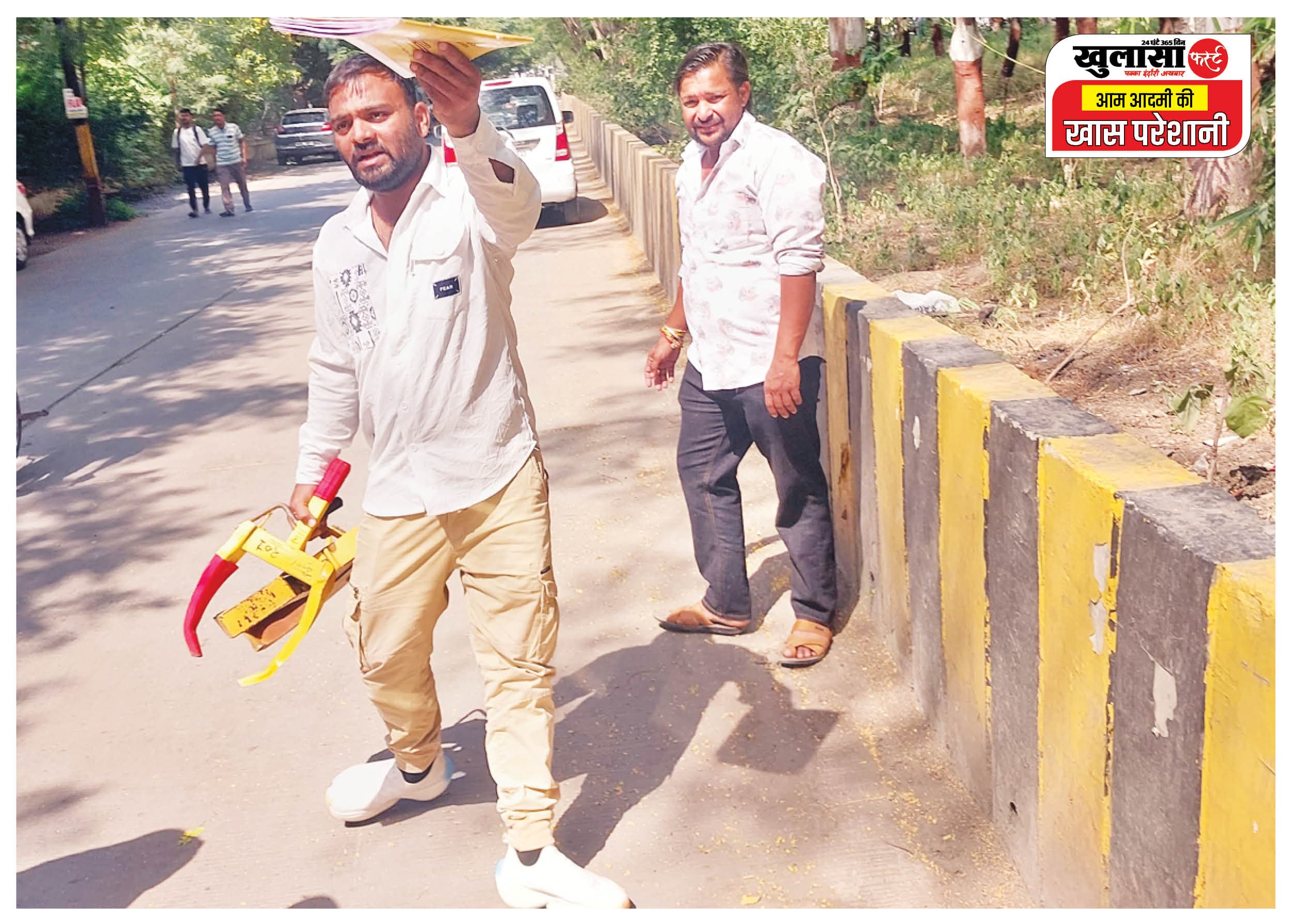 बॉम्बे अस्पताल के बाहर ‘नकली साहबों' का राज ठोंक रहे लॉक