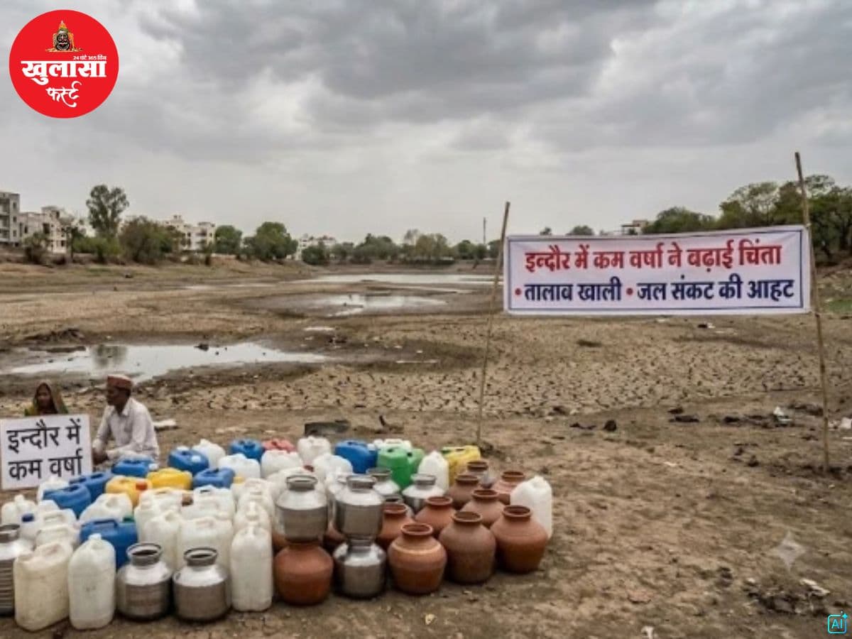 कम बारिश से जलसंकट की चिंता