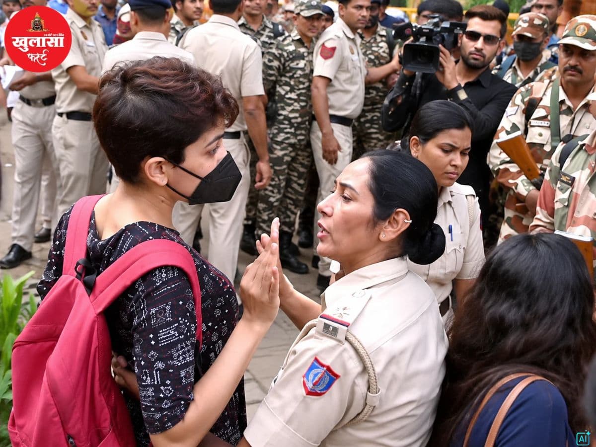 देखिए वीडियो, सीजेपी के प्रदर्शन से पहले सख्ती