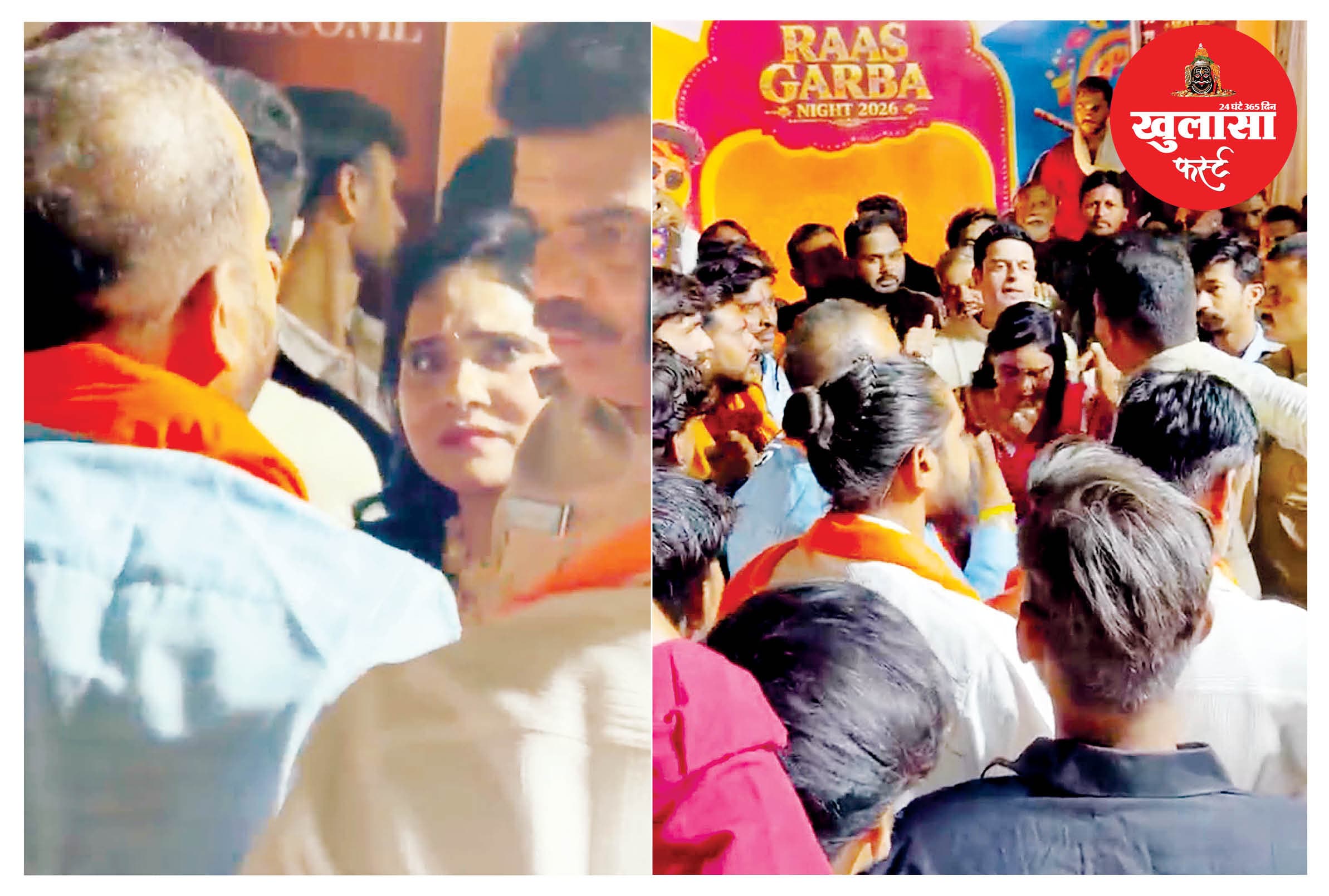 महिला कांग्रेस अध्यक्ष के कॉलेज में गरबे पर बवाल