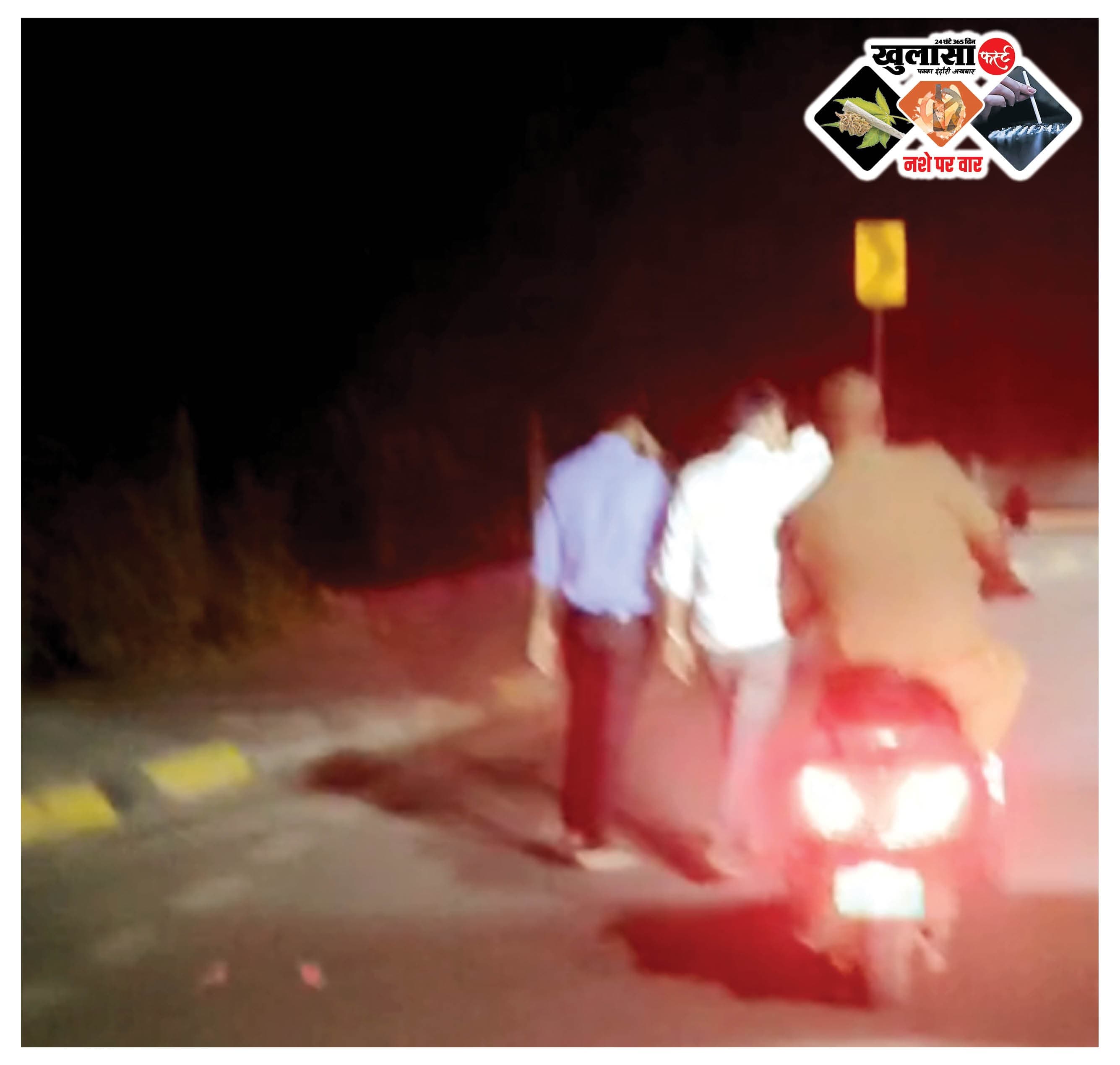 कथित नशे में वाहन चलाते पुलिसकर्मी का वीडियो वायरल