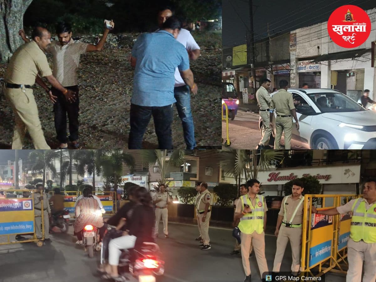 त्योहारों के दौरान पुलिस का आधी रात को बड़ा अभियान