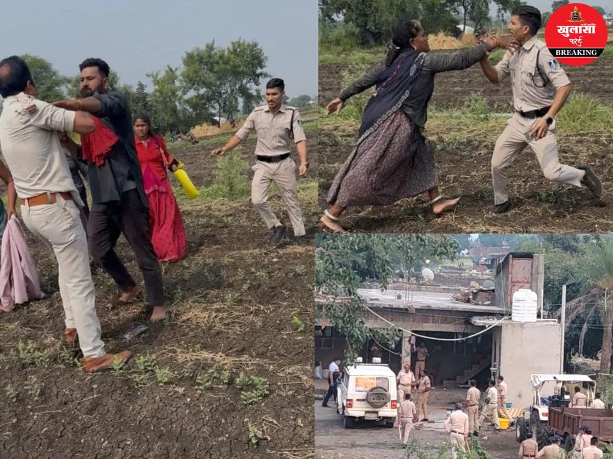 वीडियो देखिये, पुलिस टीम पर हमला